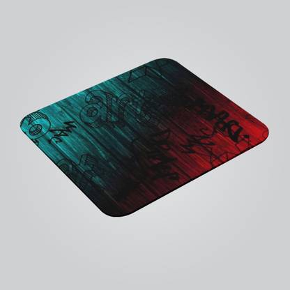 STICK STORE Art Text Design With Colourfull Background Mouse Pad Non Slip Base Mousepad