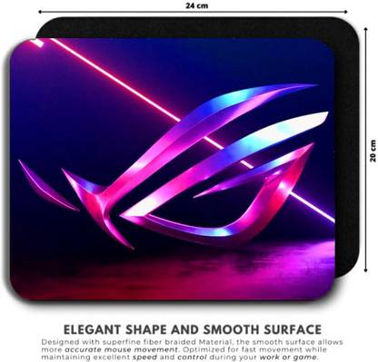 ink magic ASUS ROG STRIX LOGO Low Fraction Gaming, Non-Slip, Durable Waterproof Mousepad. Non Slip Base Dual Sided Mousepad