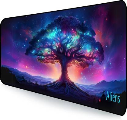 Aliens Extended Gaming Mouse Pad, Non-Slip Base, Water-Repellent, Smooth Surface Mousepad