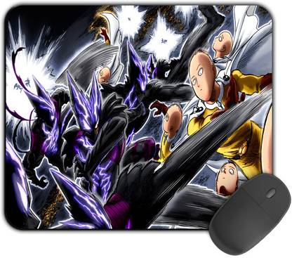Kirmada Printed Design Mouse Pad Saitama Vs Alien One Punch Man Mousepad