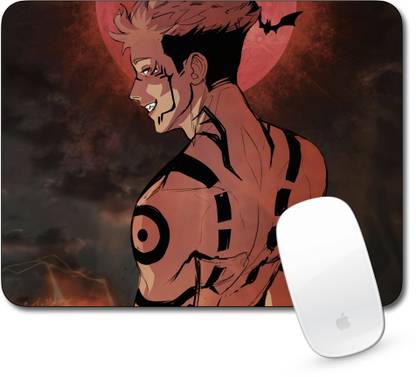 Times Comic Sukuna Angry Computer Mouse Pad Medium Size For Laptop Desktop And Gaming Pc JJK Mousepad