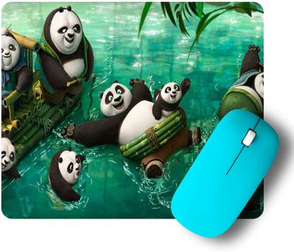 Printwala Panda Mouse Pad Printed Mousepad For Laptop Pc (9x7 Inches)(LMP-485) Mousepad
