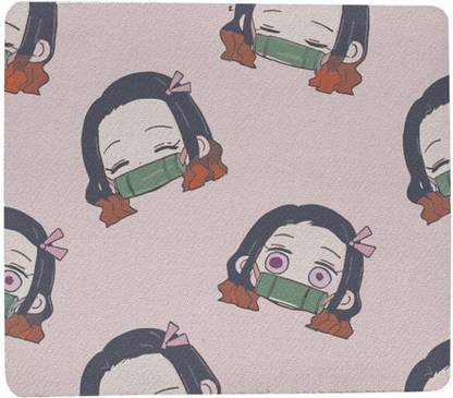 Nidhii Sales Nezuko's Innocence: Cute Face Mouse Pad - Limited Edition Non Slip Base Mousepad