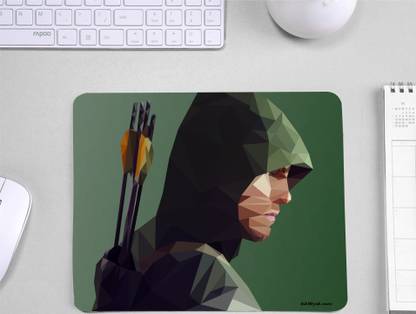 InkWynk Green Arrow Archer Superhero | Durable Anti Skid Mousepad