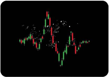 Artefact Candlestick Pattern Mouse Pad FKMP00209 Non Slip Base Mousepad