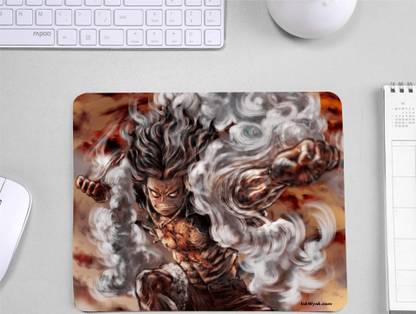 InkWynk Luffy 3rd Gear Power Unleash Anime Series | Medium Size Rectangular Non Slip Base Mousepad