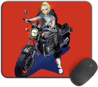 Kirmada Printed Designer Mikey Bike Rider Tokyo Revengers Mouse Pad. Mousepad