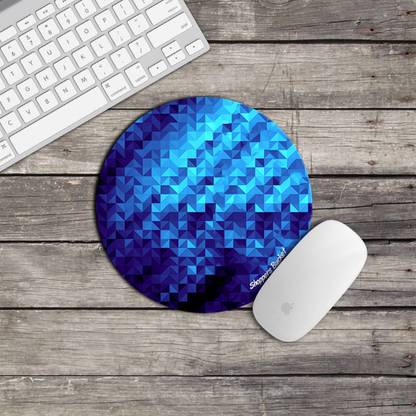 Shoppers Bucket Infinity Twilight Round Mouse pad Non Slip Base Mousepad