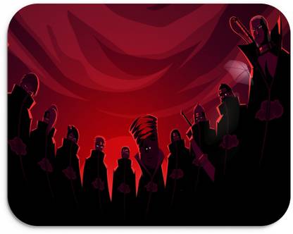 AuthVouge Anime Naruto for Laptop Computer Printed Gaming Desk Mat for PC Table Non Slip Base Mousepad
