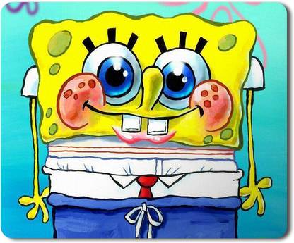 PrintingZone Compatible Print Spongebob Mouse Pad (8 inch X 7 inch) (MP-315) Non Slip Base Mousepad