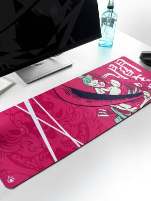 ComicSense One Piece Anime Desk Mat Extra Large (800mm x 300mm x 3-4mm) Zoro Printed Anime Non Slip Base Mousepad