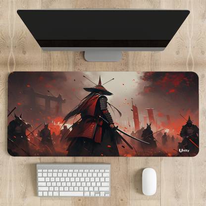 UNITY Samurai Battle Water-Resistant Gaming Mouse Mat For Home & Office Non Slip Base Mousepad