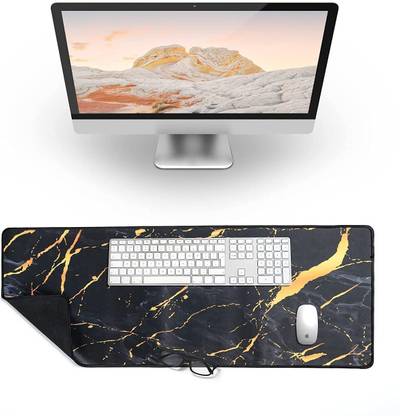 AMOZI Keyboard Pad Fancy Yellow Long Waterproof Foldable Mouse Pad & Nonslip Base Mousepad
