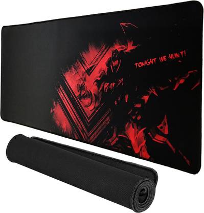 NIGSUR Premium Black & Red Extended Gaming Mouse Pad for Keyboard Laptop Macbook Mousepad