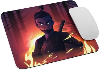 Harvinest Realistic Samurai illustrated Non Slip Base Mousepad