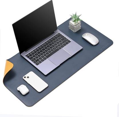 ZELIX Leather Desk Mat, Reversible Extended Pad for Desk, Waterproof Edge-Stitched Mousepad