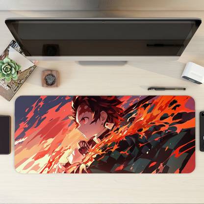 Aniithing Anime Large Gaming XXL Extended Mouse Pad with Nonslip Base, Desk Mat, Laptop Mousepad