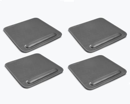CLADD INTERNATIONAL Wrist Rest Ergonomic Mousepad Stitched Edge Cushion Foam Support Pack of 4 Mousepad