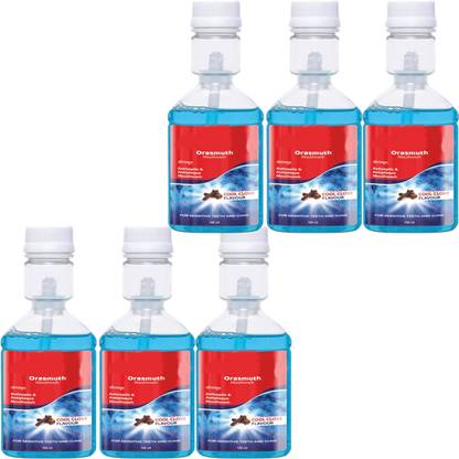 NG MART ORASMUTH MOUTHWASH FOR SENSITIVE TEETH & GUMS PACK OF - 100ml x 6 - COOL CLOVE
