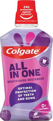 Colgate All in One Breathtaking Mouthwash, 500ml - Mint