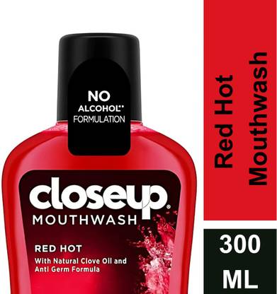 Closeup Red Hot Fight Germs 24/7 Mouthwash - Red Hot - clove oil
