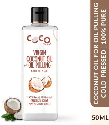 COCO CRUSH Coconut Oil for Oil Pulling, Cold-pressed & Extra Virgin | Gandusha Kriya - Coconut