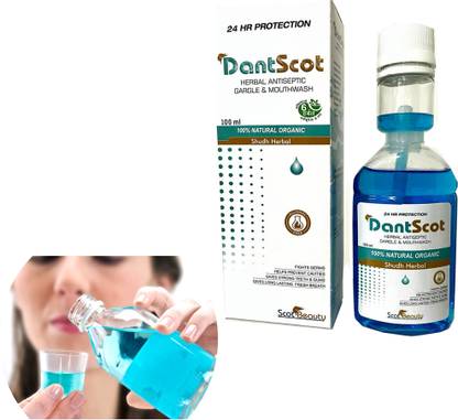 Ayurgen Herbals Cavity Fighter Mouthwash Liquid, Removes 99.9% Germs, prevents cavities - Mint