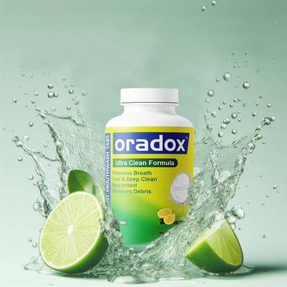 oradox EFFERVESCENT MOUTHWASH TABLETS (Lime, 100 Tabs) - Lime