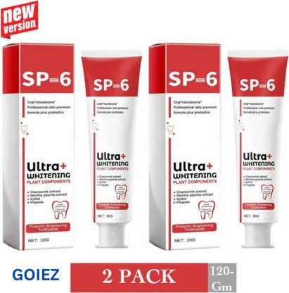 GOIEZ Sp-6 Lemon & Salt Toothpaste – Uses Natural Lemon And Salt For Deep Cleaning - APPLE