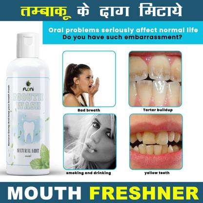 floni Mouthwash Protection,Mouth Wash for Sensitivity Protection COOL MINT(100 ml) - MINT, FRESH, REFRESHMENT, premium natural