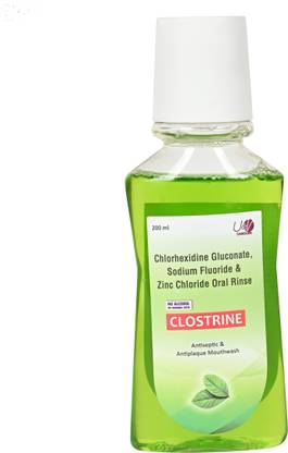 Clostrine Antiseptic & Antiplaque Mouthwash - Mint