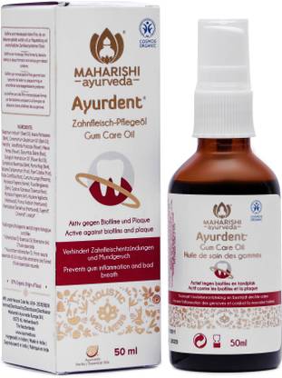 MAHARISHI ayurveda Ayurdent Gum Care Oil - 100% Natural Oil Mouthwash for Soothing Dental Care - Ayurdent Gum Care Oil