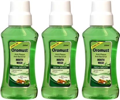 Oromust Fresh Breath with Mint & Ginger Flavour, Prevent Cavities, Removes 99.0 % Germs - Mint, Ginger