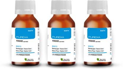 PUREXA Peroxide Mouthwash Pack of 3 - Double Mint - Double Mint