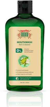 Apollo Noni Mouthwash For Teeth Cleaning, Antibacterial Mouthwash for Bad Breath - Hebal Mint