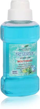 Naturon Antiseptic Alochol Free Mouthwash Mint Flavour 100ml x 1 - Mint, Spear Mint, Cool Mint, Fresh Tea
