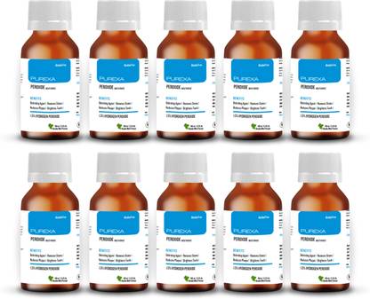 PUREXA Peroxide Mouthwash Pack of 10 - Double Mint - Double Mint