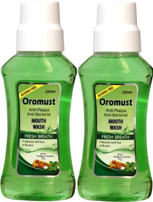 Oromust Fresh Breath with Mint & Ginger Flavour, Prevent Cavities, Removes 99.0 % Germs - Mint, Ginger