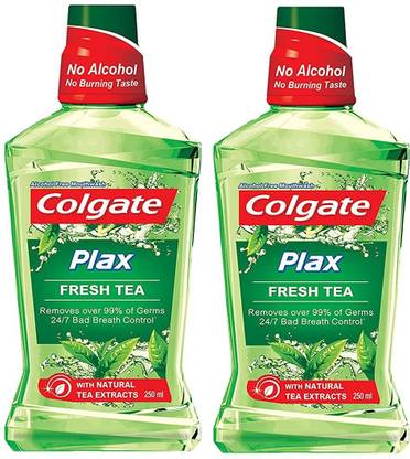 Colgate Plax 250 ml Each (Pack of 2) - Fresh Tea