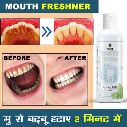 floni mouthwash mint Taste with 6 in 1 Benefits - Mint (100 ml) - MINT