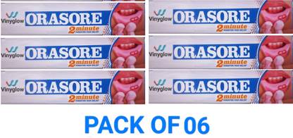 VINYGLOW Orasore Mouth Ulcer Relief Gel with Spearmint, Fennel & Glycerine - Mint