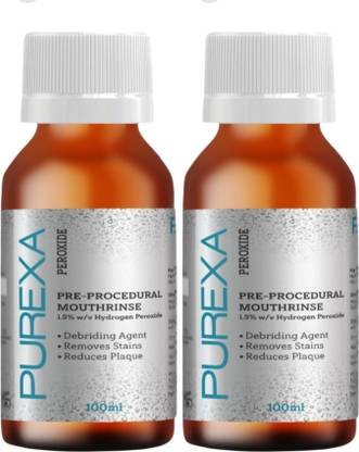 PUREXA Peroxide Mouthwash Pack of 2 - Double Mint