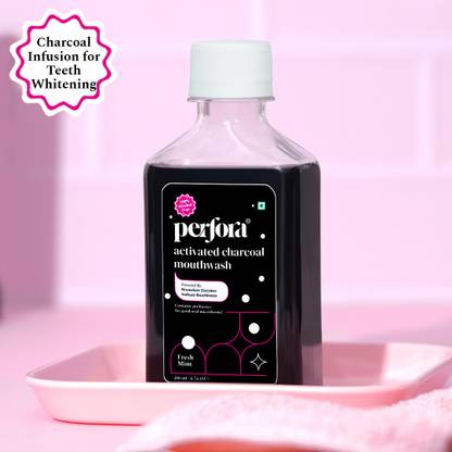 Perfora Charcoal Mouthwash | Alcohol & SLS Free Mouthwash - Fresh Mint