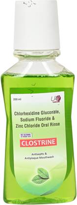 Clostrine Antiseptic & Antiplaque Mouthwash ( 200 - ML .../) - Mint