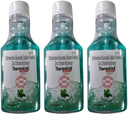THERMOKIND Mouth Wash (Packs of 3) - cool mints flavour