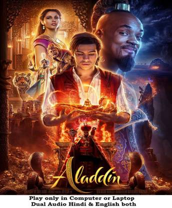 Aladdin (2019) in Hindi & English both Play only in Laptop or Computer HD print without poster
