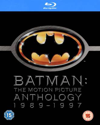 Batman The Motion Picture Anthology Blu-ray [1989-1997] [Batman / Batman Returns / Batman Forever / Batman & Robin] [Four-disc set] [Slipbox] [Region Free] [UK Imported]