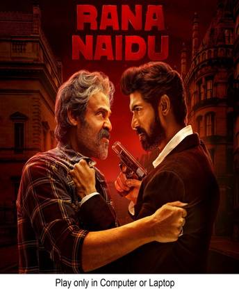 Rana Naidu seasons 1 in Hindi Both play only in computer or laptop it's durn data DVD without poster HD print quality