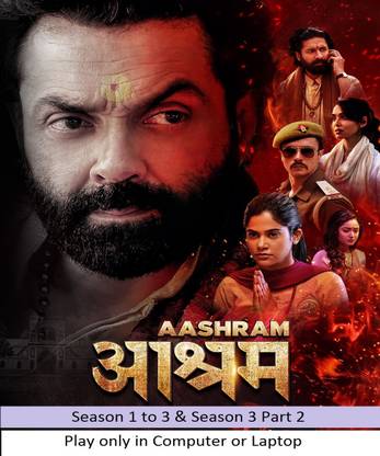 Aashram (Season 1 to 3 & Season 3 Part 2 ) in Hindi play only in Computer or Laptop HD Quality without Poster