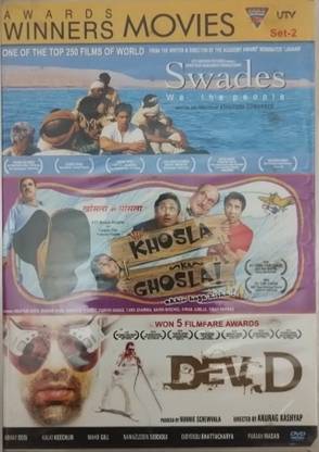 AWARDS WINNERS MOVIES SET 2 - SWADES/KHOSLA KA GHOSLA!/DEV.D